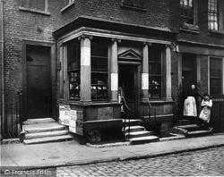 Grocery Shop In Macclesfield Street 1883, London