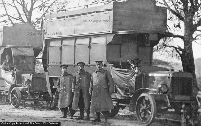 London, Grove Park Road, Army Service Corps Bus 1914