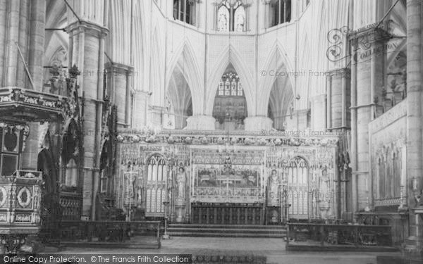 Photo of London, High Altar, Westminster Abbey c.1965