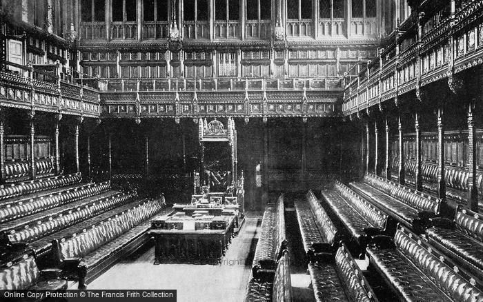 Photo of London, Houses Of Parliament Interior c.1895