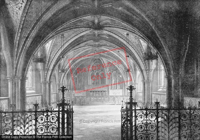 Photo of London, Houses Of Parliament, St Stephen's Crypt c.1895