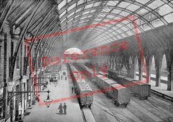King's Cross Station, The Platforms c.1895, London