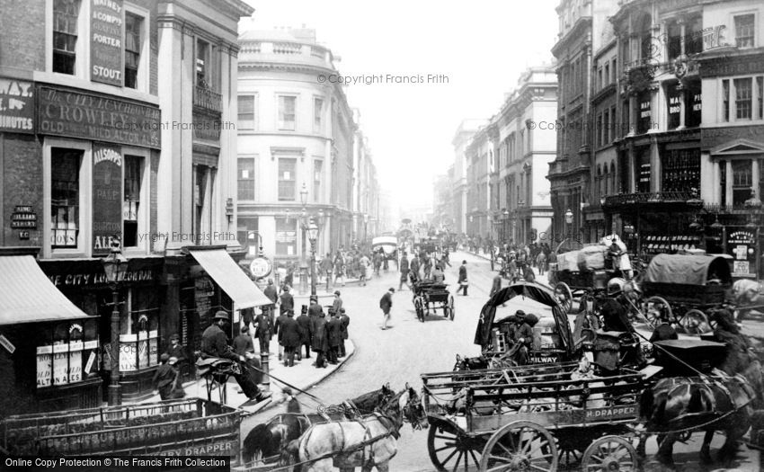 London, King William Street 1880