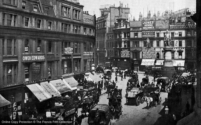 Photo of London, King William Street c.1895