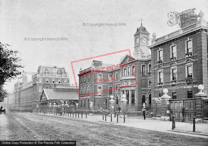 Photo of London, Knightsbridge Barracks c.1895