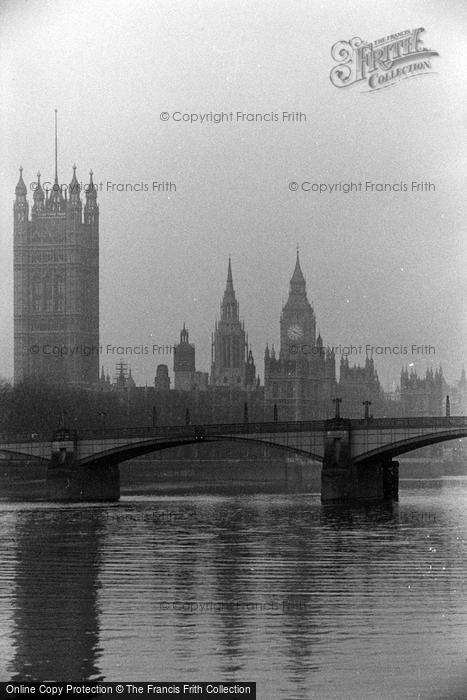 Photo of London, Lambeth Bridge And Westminster c.1963
