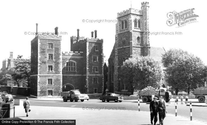 Photo of London, Lambeth Palace And The Church Of St Mary At Lambeth c.1955