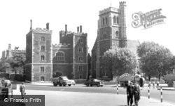 Lambeth Palace And The Church Of St Mary-At-Lambeth c.1955, London