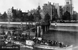 Lambeth Palace From Suspension Bridge c.1900, London