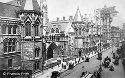 Law Courts And Temple Bar c.1890, London