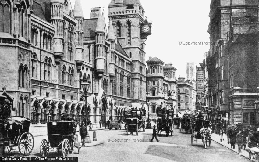 London, Law Courts c1890
