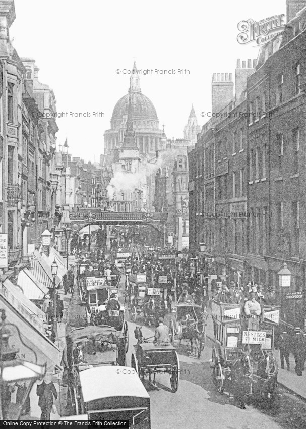 London, Ludgate Hill and Circus 1897
