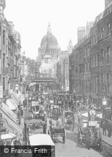 London, Ludgate Hill and Circus 1897