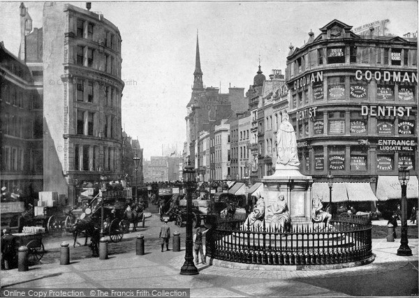 Photo of London, Ludgate Hill From St Paul's c.1895