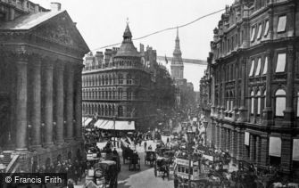 London, Mansion House and Cheapside c1890