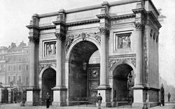 Marble Arch From The Park c.1895, London
