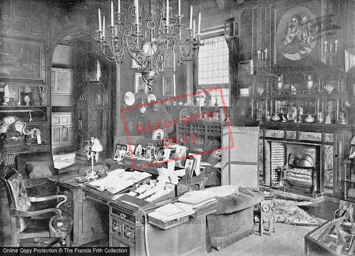 Photo of London, Marlborough House, The Price Of Wale's Study c.1895