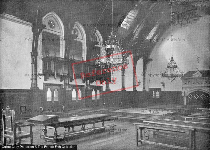 Photo of London, Merchant Taylors' School, The Great Hall c.1895
