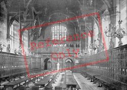 Middle Temple Hall Interior c.1895, London