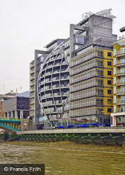 Modern Buildings On Bankside From Southwark Bridge 2010, London