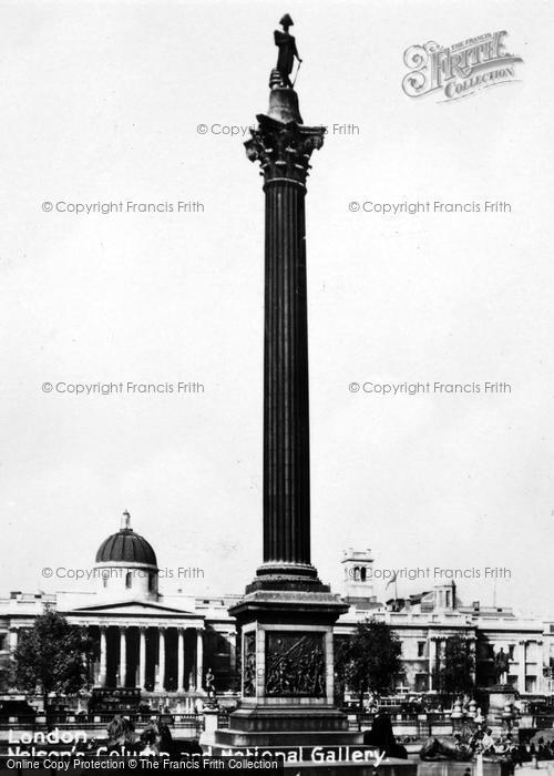Photo of London, Nelson's Column And National Gallery c.1930