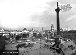Nelson's Column And Trafalgar Square c.1920, London