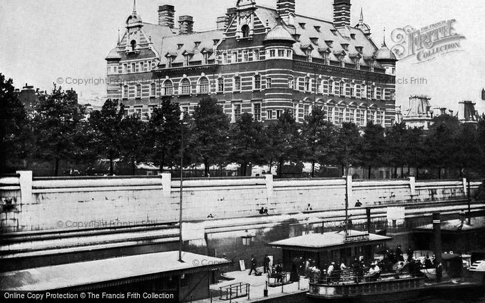 Photo of London, New Scotland Yard From Westminster Bridge c.1895
