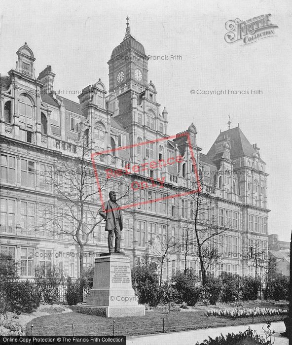 Photo of London, Offices Of The London School Board, Thames Embankment c.1895
