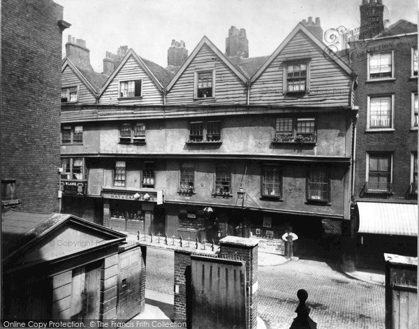 Photo of London, Old Houses in Gray's Inn Lane c1878