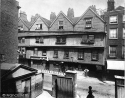 Old Houses In Gray's Inn Lane c.1878, London