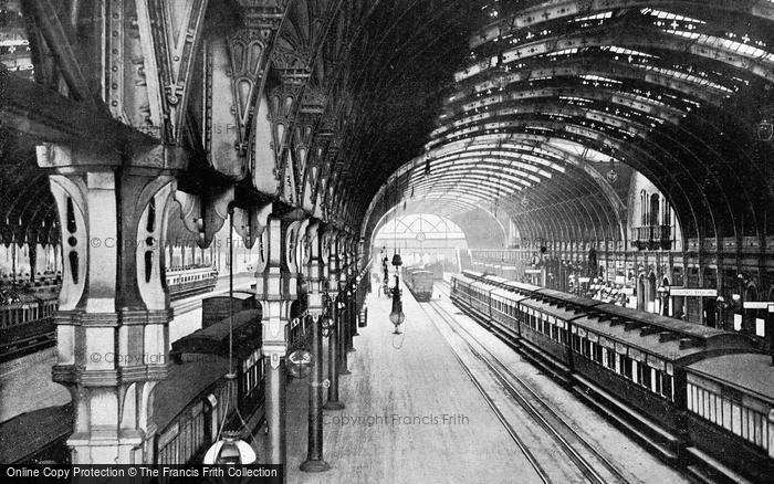 Photo of London, Paddington Station Platforms c.1895