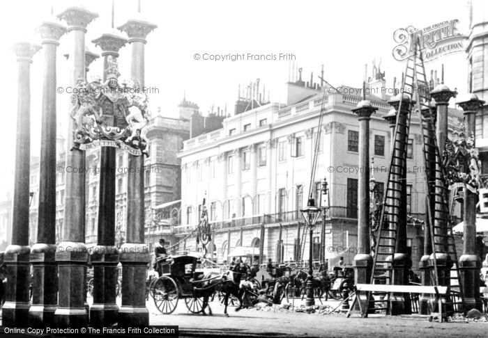 Photo of London, Park Lane Decorated For The Jubilee 1897
