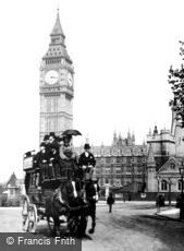 London, Parliament Square and 'Big Ben' 1890