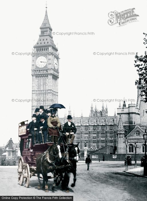 Photo of London, Parliament Square And 'big Ben' 1890