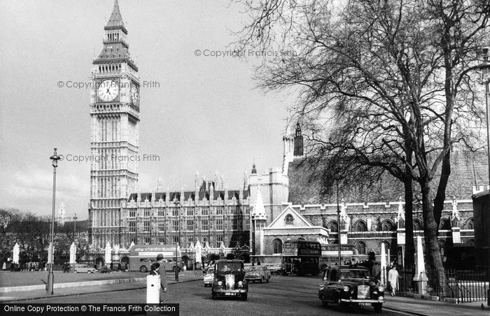 Photo of London, Parliament Square And Big Ben c.1955