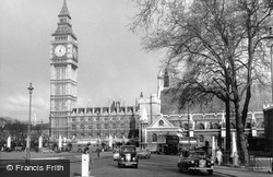 Parliament Square And Big Ben c.1955, London