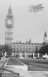 Parliament Square And Big Ben c.1960, London