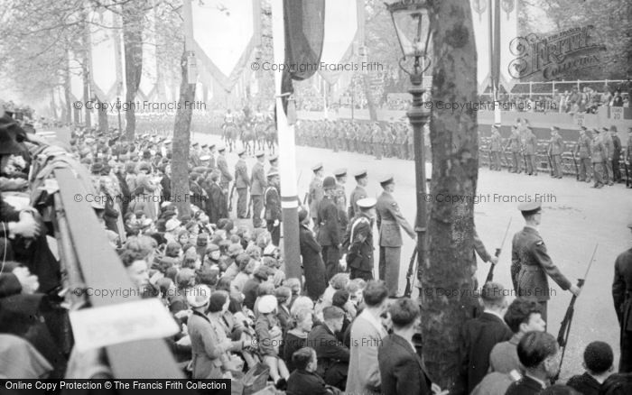 Photo of London, People Lining The Streets, George VI Coronation 1937