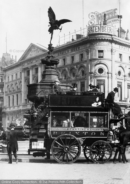 Photo of London, Piccadilly, Eros c.1895