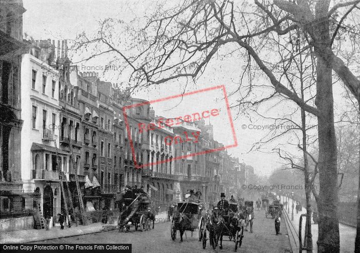 Photo of London, Piccadilly, Looking East From Green Park c.1895