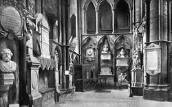 Poets' Corner, Westminster Abbey c.1895, London