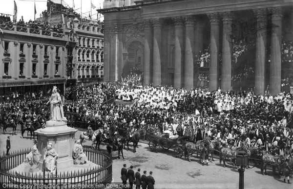 Photo of London, Queen Victoria's Diamond Jubilee At St Paul's Cathedral 1897