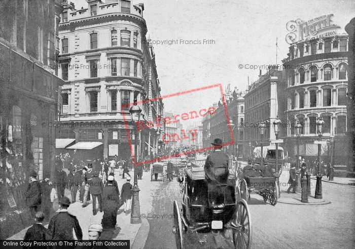 Photo of London, Queen Victoria Street At Queen Street c.1895