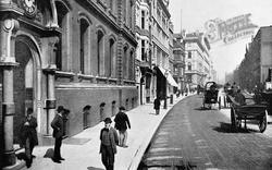 Queen Victoria Street, The Office Of The Times c.1895, London