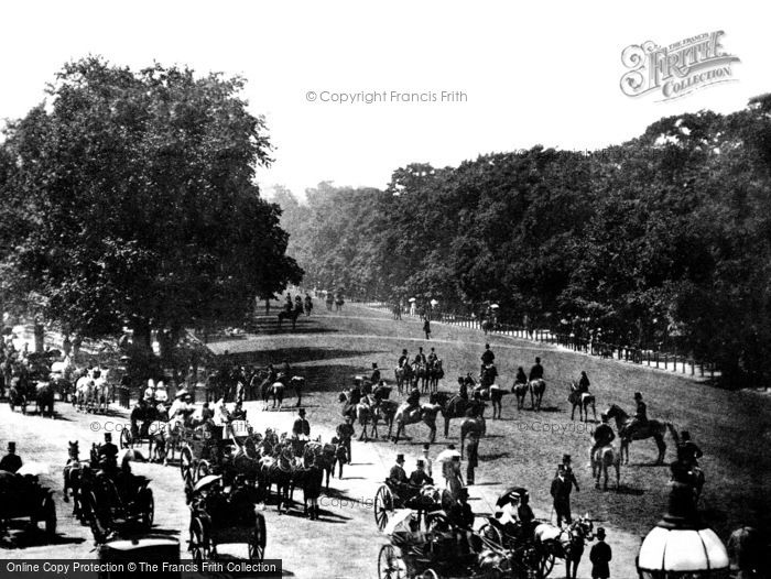 Photo of London, Rotten Row 1890