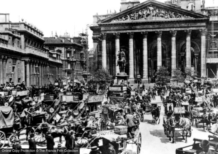 Photo of London, Royal Exchange 1886