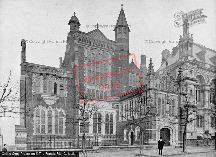 Photo of London, Sion College, Thames Embankment c.1895