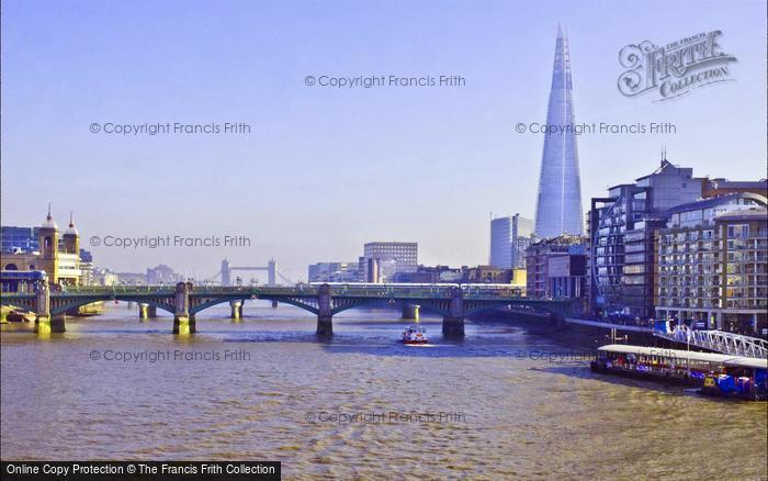 Photo of London, Southwark Bridge And Tower Bridge From The Millennium Bridge 2015