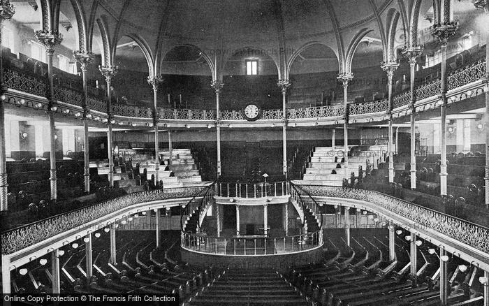 Photo of London, Spurgeon's Tabernacle Interior c.1895