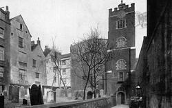 St Bartholemew's Church And Churchyard c.1895, London